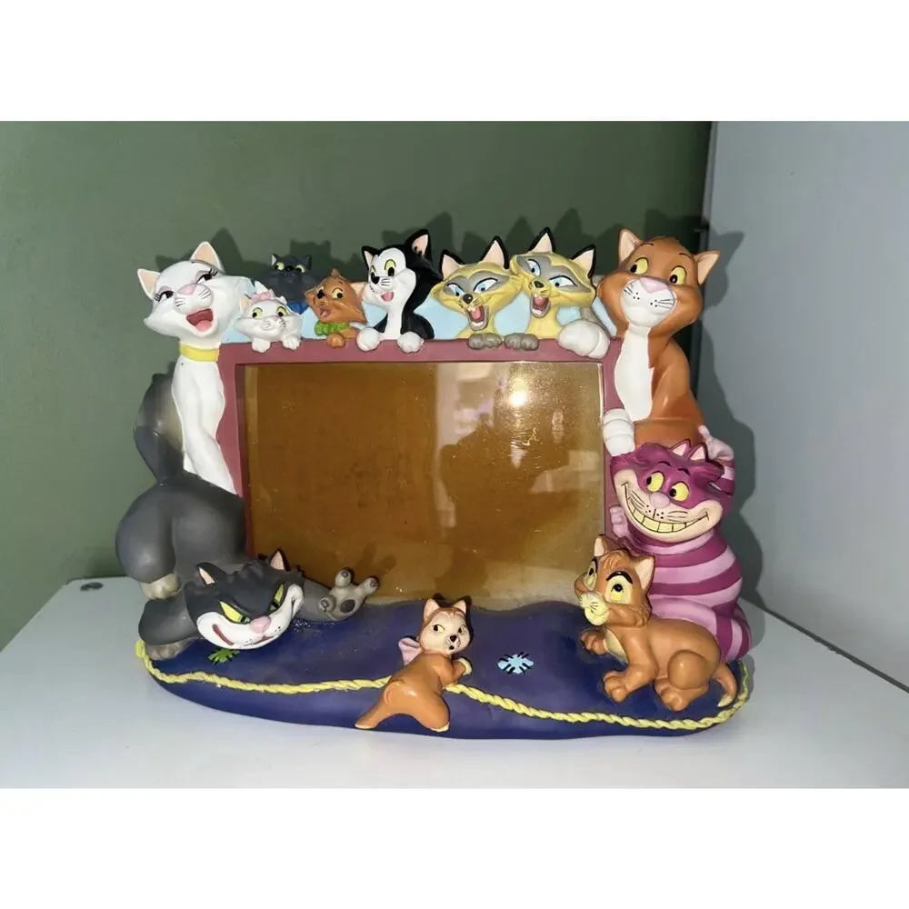 Disney Cats Table Top 5x7 Picture Frame Aristocats Cheshire Cat